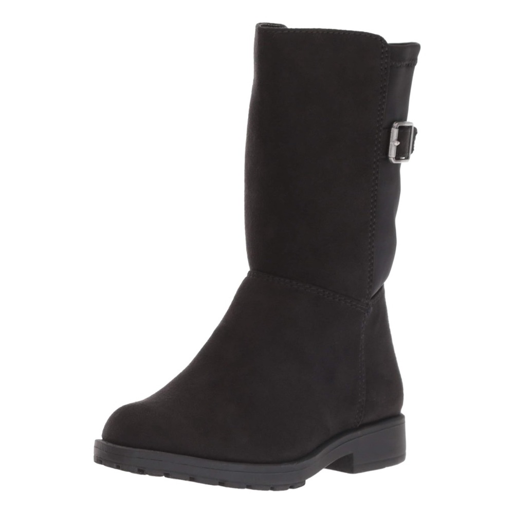 Stride Rite Kids Willow Lightweight Faux Suede Riding Boot, Black Size 12.5